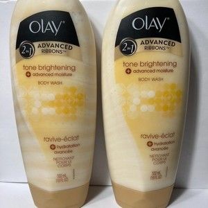 Olay Advanced Ribbons Tone Brightening Body Wash DISCONTINUED 2 Bottles